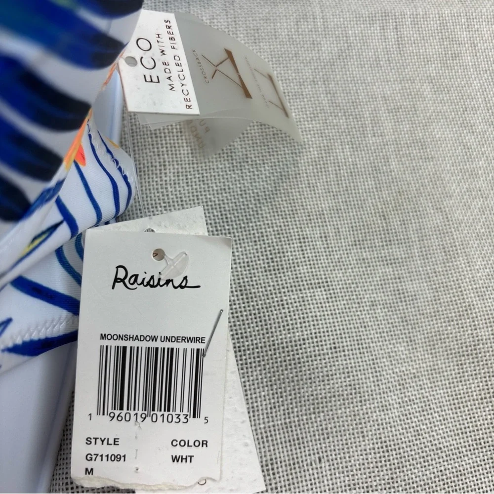 Raisins Women's Haleiwa Moonshadow Underwire Bra Swim Top Size M